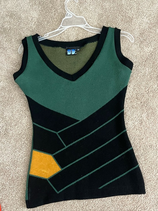 Elhoffer Design Tops - Elhoffer Design Marvelous Mischief Shell Knit Top Size XS Loki Cosplay